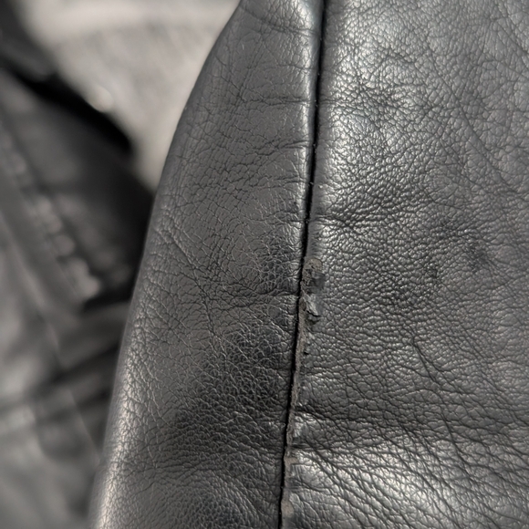 Topshop Black Faux Leather Jacket - Picture 6 of 6